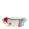 weiß-Persenning hellblau, pink