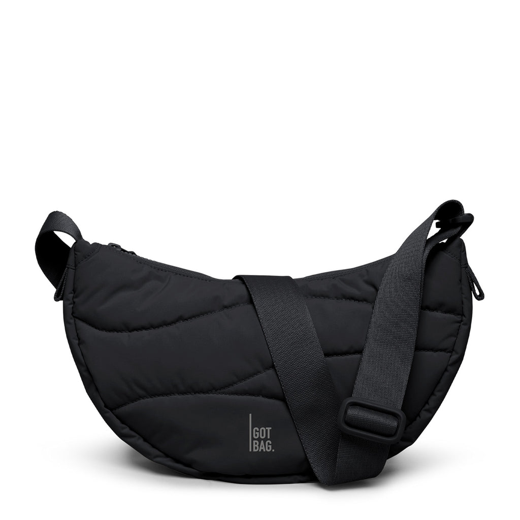 Wavy Puffer Moon Bag