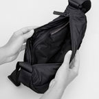 Wavy Puffer Moon Bag