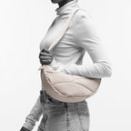 Wavy Puffer Moon Bag