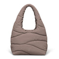 Wavy Puffer Shoulder Bag