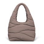 Wavy Puffer Shoulder Bag