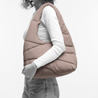 Wavy Puffer Shoulder Bag