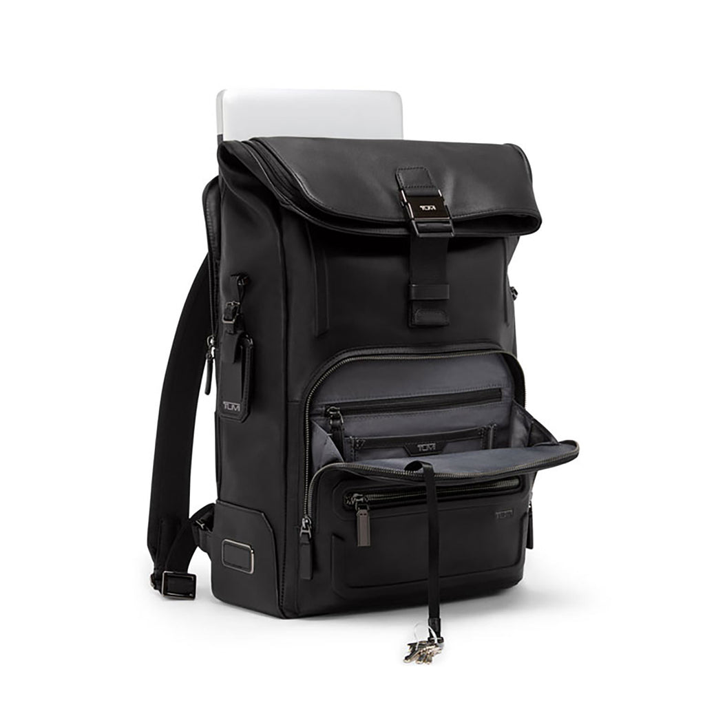 Tumi Harrison Osborn Roll Top Backpack Leather