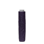 Lieblingstasche Affenzahn children's umbrella in dark purple with white polka dots, folded and closed