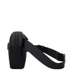Lieblingstasche Habo black compact crossbody bag with adjustable strap, side view showing durable material