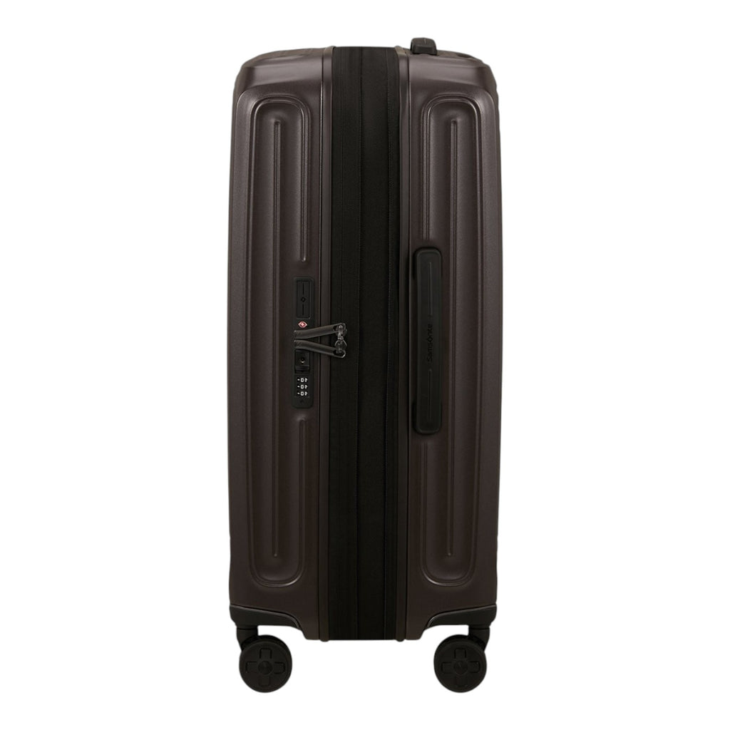 Lieblingstasche 2WANDER Spinner 69/25 expandable suitcase in dark brown with TSA lock and four spinner wheels