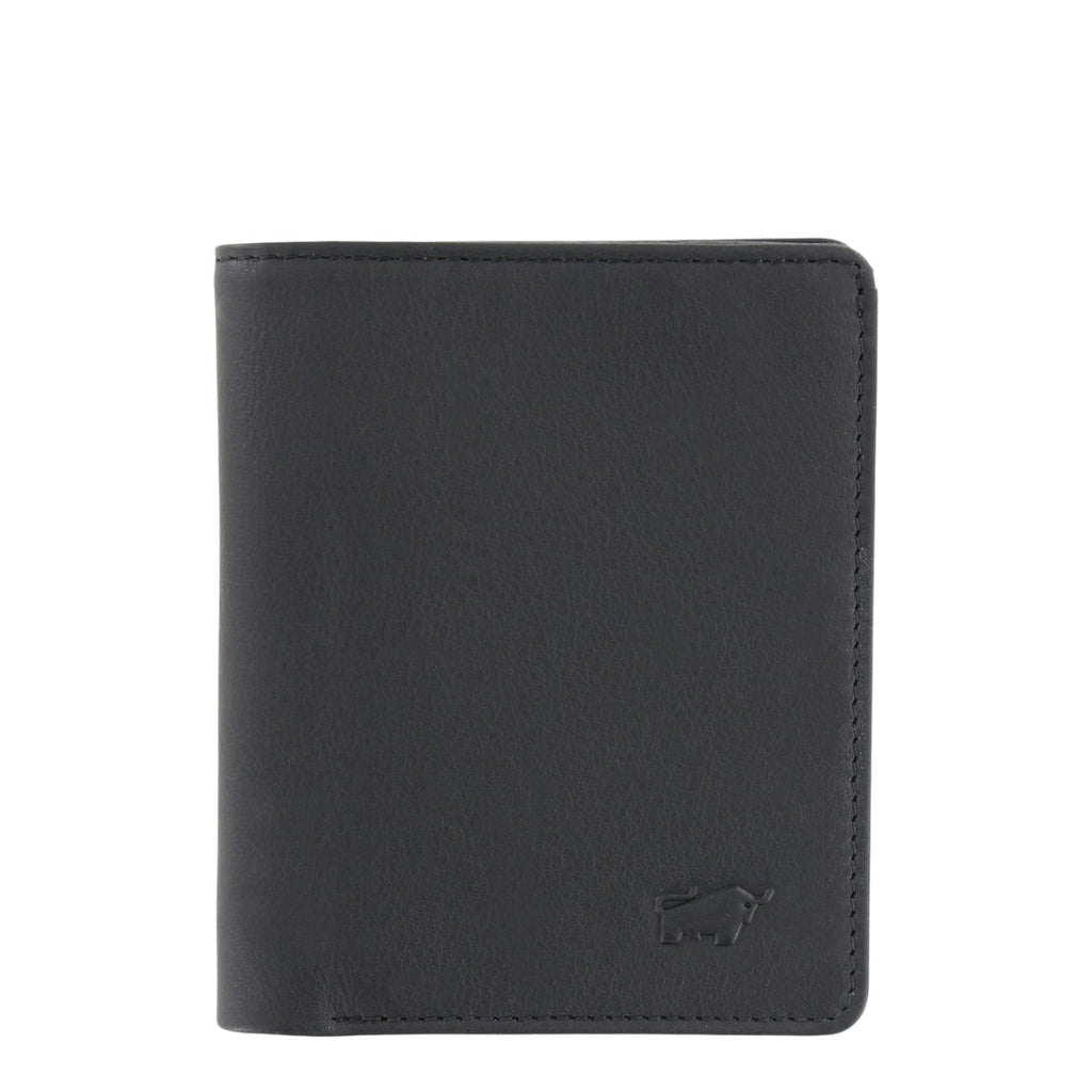 Lieblingstasche Arizona RFID card wallet in black leather with embossed bull logo.