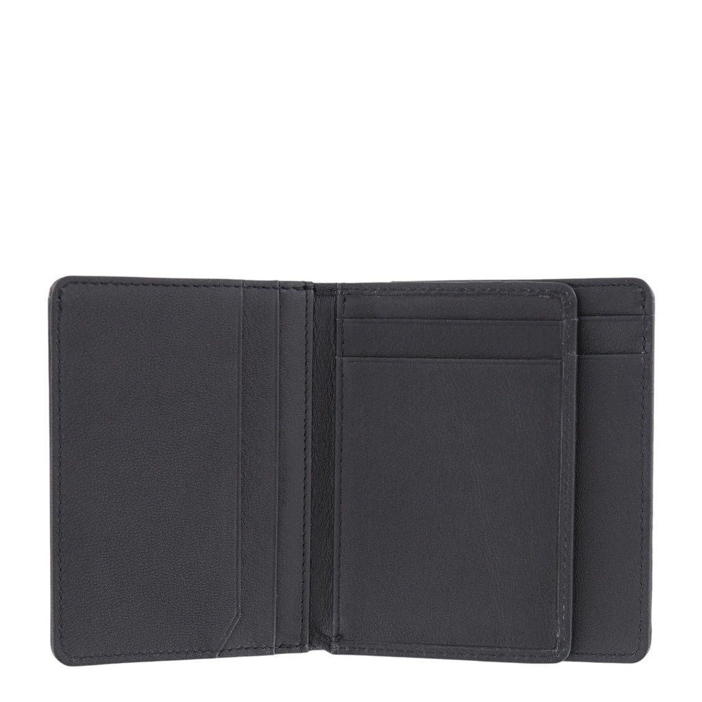 Lieblingstasche Arizona RFID card wallet in black leather with multiple card slots.