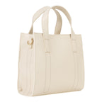Lieblingstasche Aury Re cream leather tote bag with double handles and gold hardware.