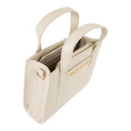 Lieblingstasche Aury Re cream leather tote bag with gold hardware and top handles.