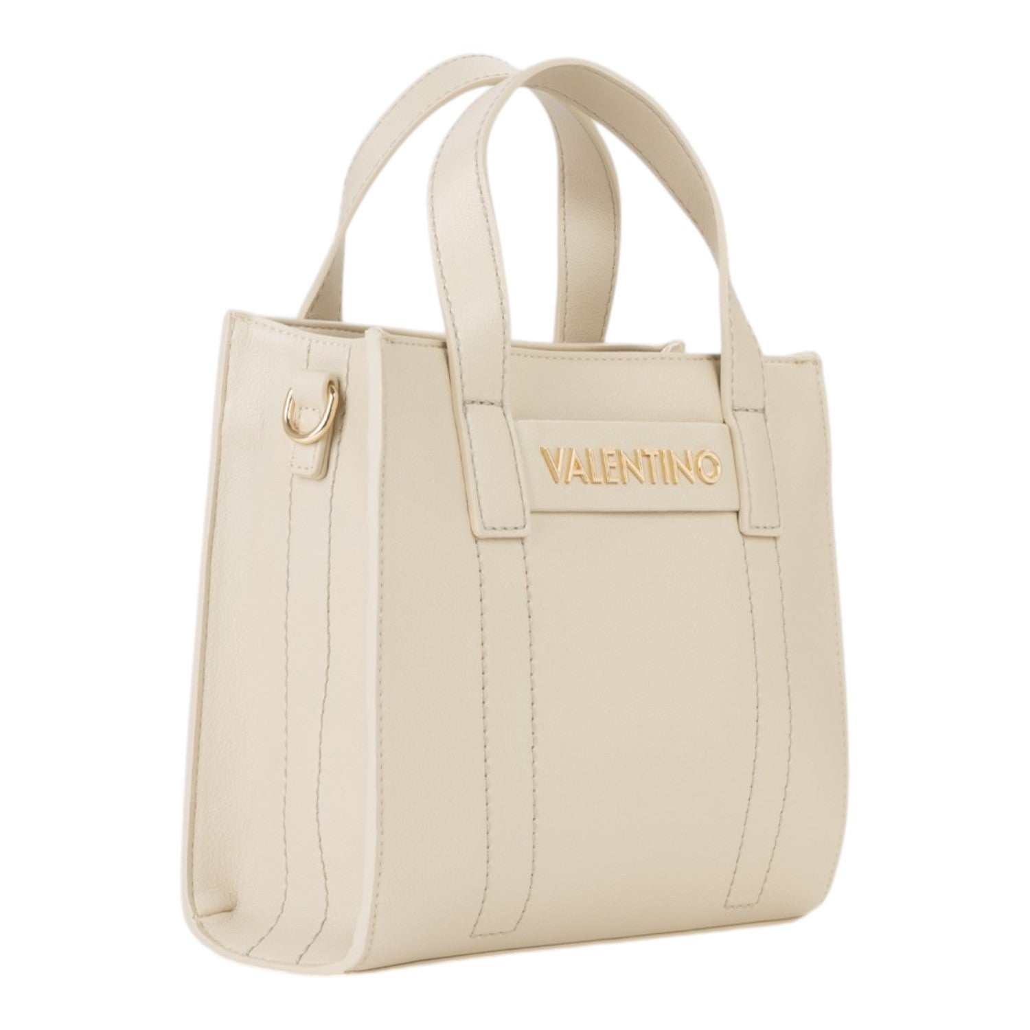 Lieblingstasche Aury Re cream leather tote bag with gold hardware and embossed logo