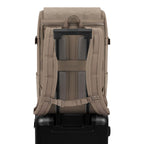 Lieblingstasche Bali Pro taupe backpack with padded straps and trolley sleeve, designed for travel.
