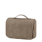Lieblingstasche Bali washbag in taupe vegan leather with a top handle and minimalist design