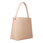 Lieblingstasche Brixton hobo bag in beige textured leather with a single shoulder strap and gold hardware.