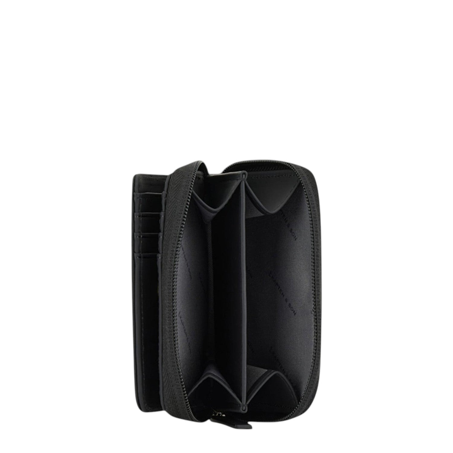 Lieblingstasche Bergen Pro Wallet Small in black with multiple card slots and a secure zippered coin compartment.