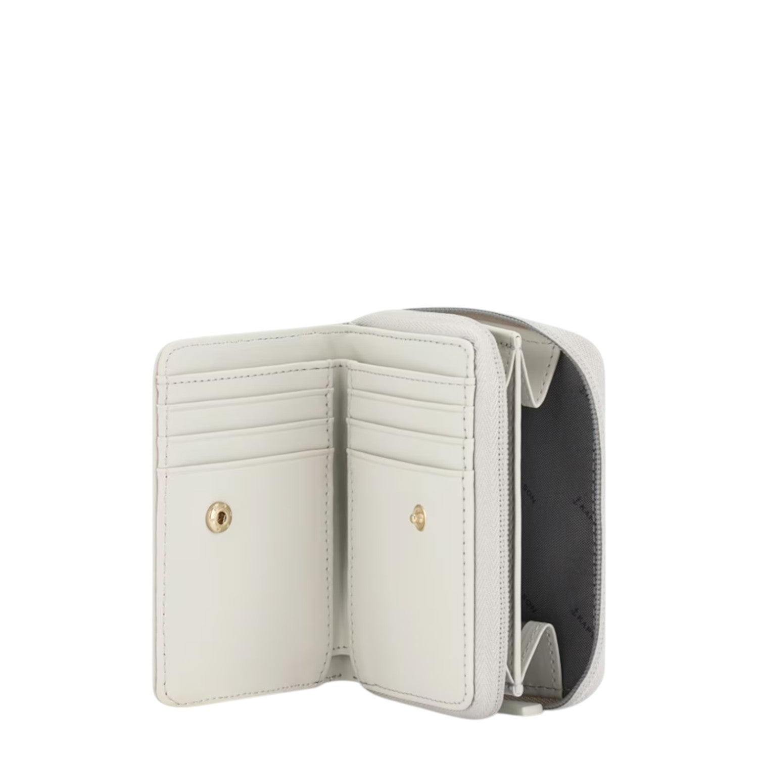 Lieblingstasche Bergen Pro small off-white wallet with card slots and a zippered coin compartment