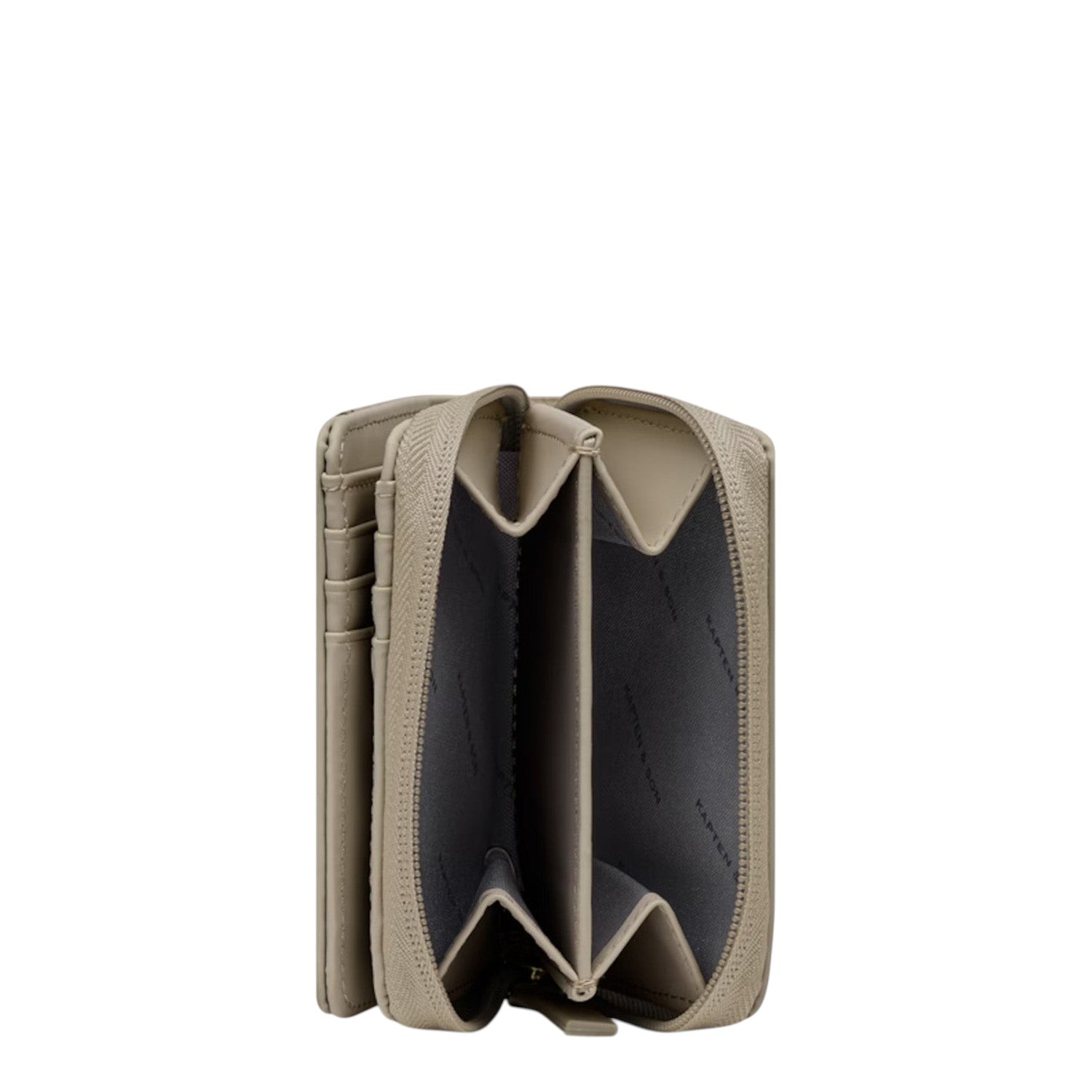Lieblingstasche Bergen Pro Wallet Small in beige corduroy with open zipper compartment and card slots