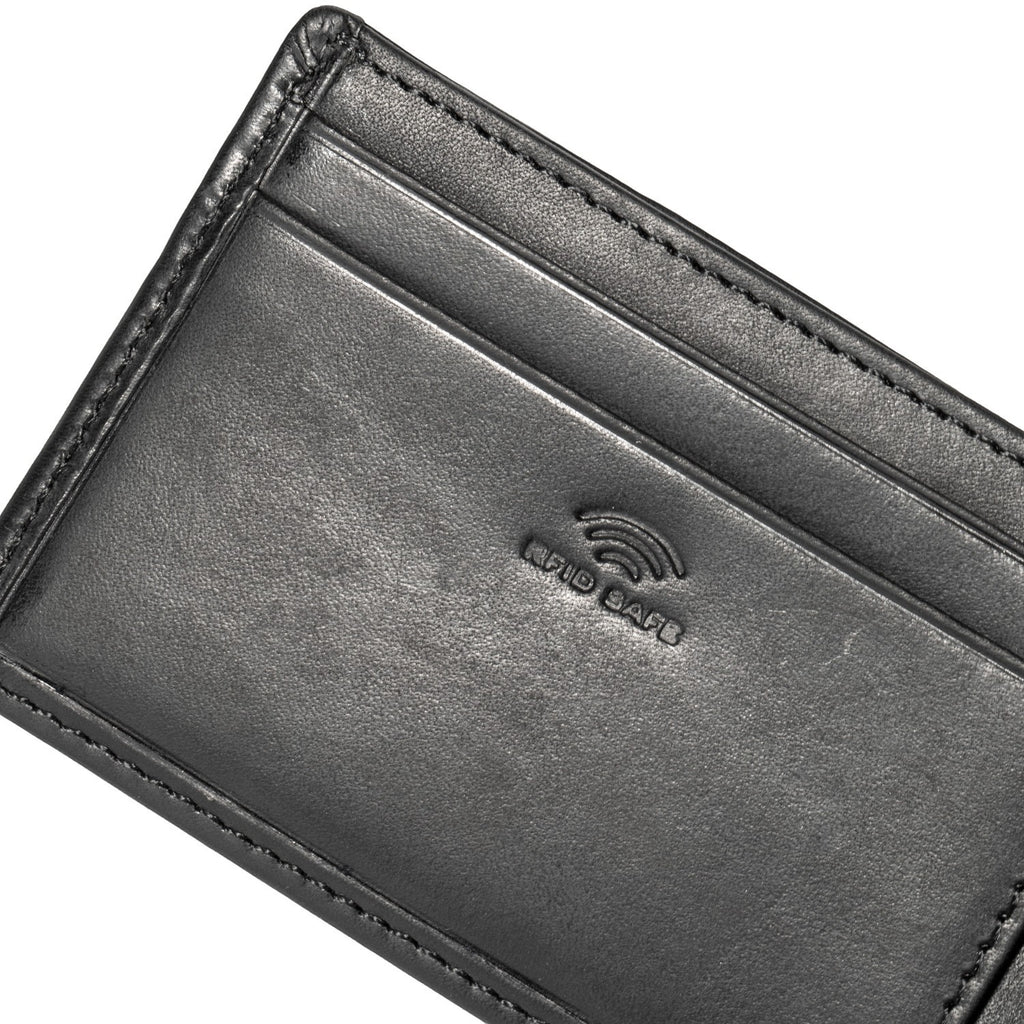 Lieblingstasche Birkheim Gerno Billfold SH2 black leather wallet with RFID SAFE technology and card slots.