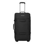 Lieblingstasche black fabric large rolling travel bag with telescopic handle and wheels