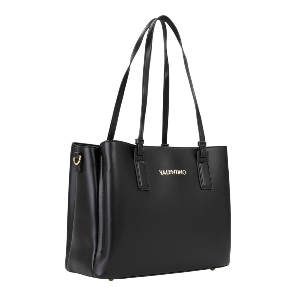 Lieblingstasche black faux leather tote bag with gold hardware and dual straps.