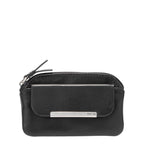 Lieblingstasche black leather Sigwulf keycase with zip closure and metal accent