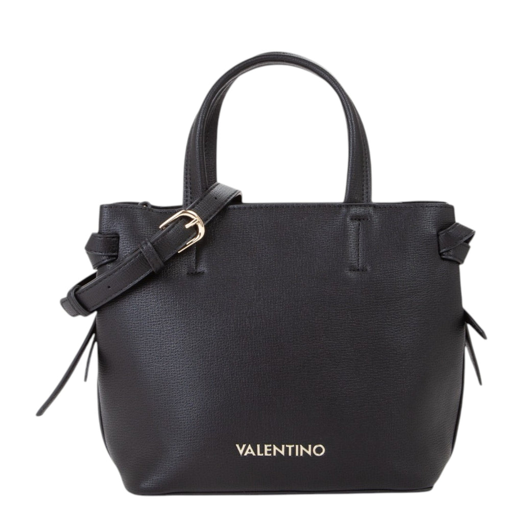 Lieblingstasche black pebbled leather tote bag with gold hardware and adjustable strap