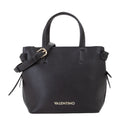 Lieblingstasche black pebbled leather tote bag with gold hardware and adjustable strap