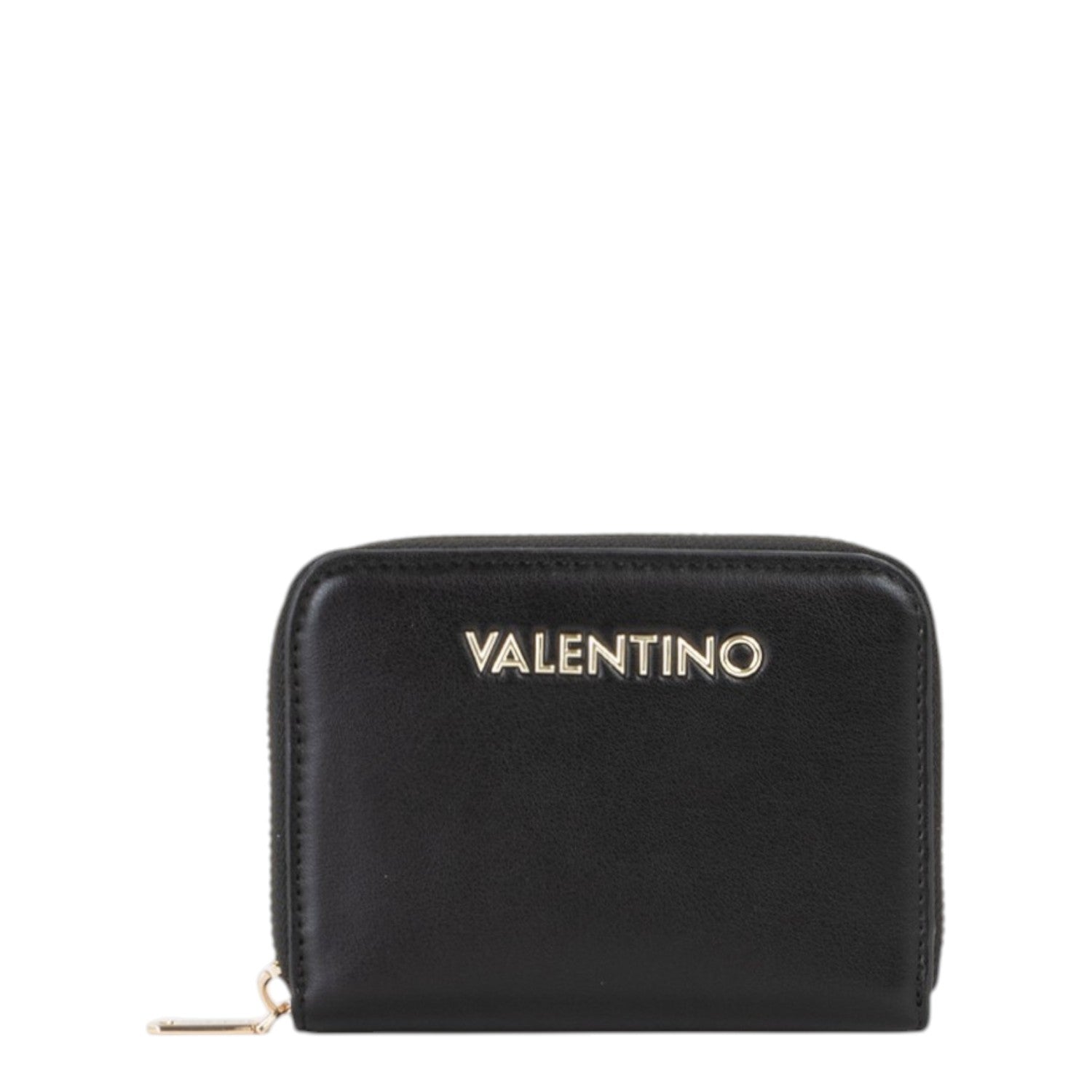 Lieblingstasche black leather zip around wallet with gold logo detail