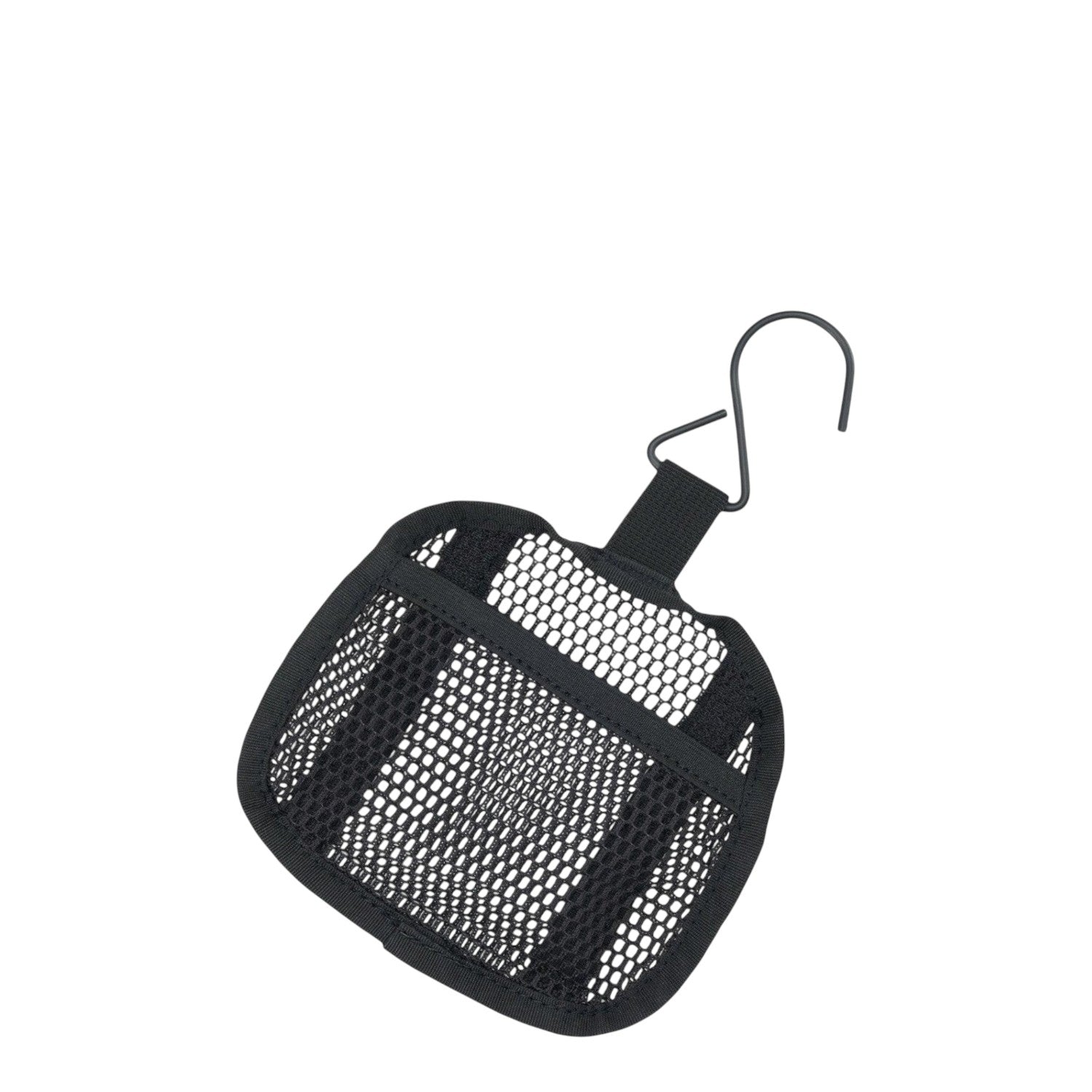 Lieblingstasche black mesh shower pouch with hanging hook for travel organization