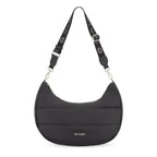 Lieblingstasche Lifetime Buddy M black quilted crescent shoulder bag with branded adjustable strap