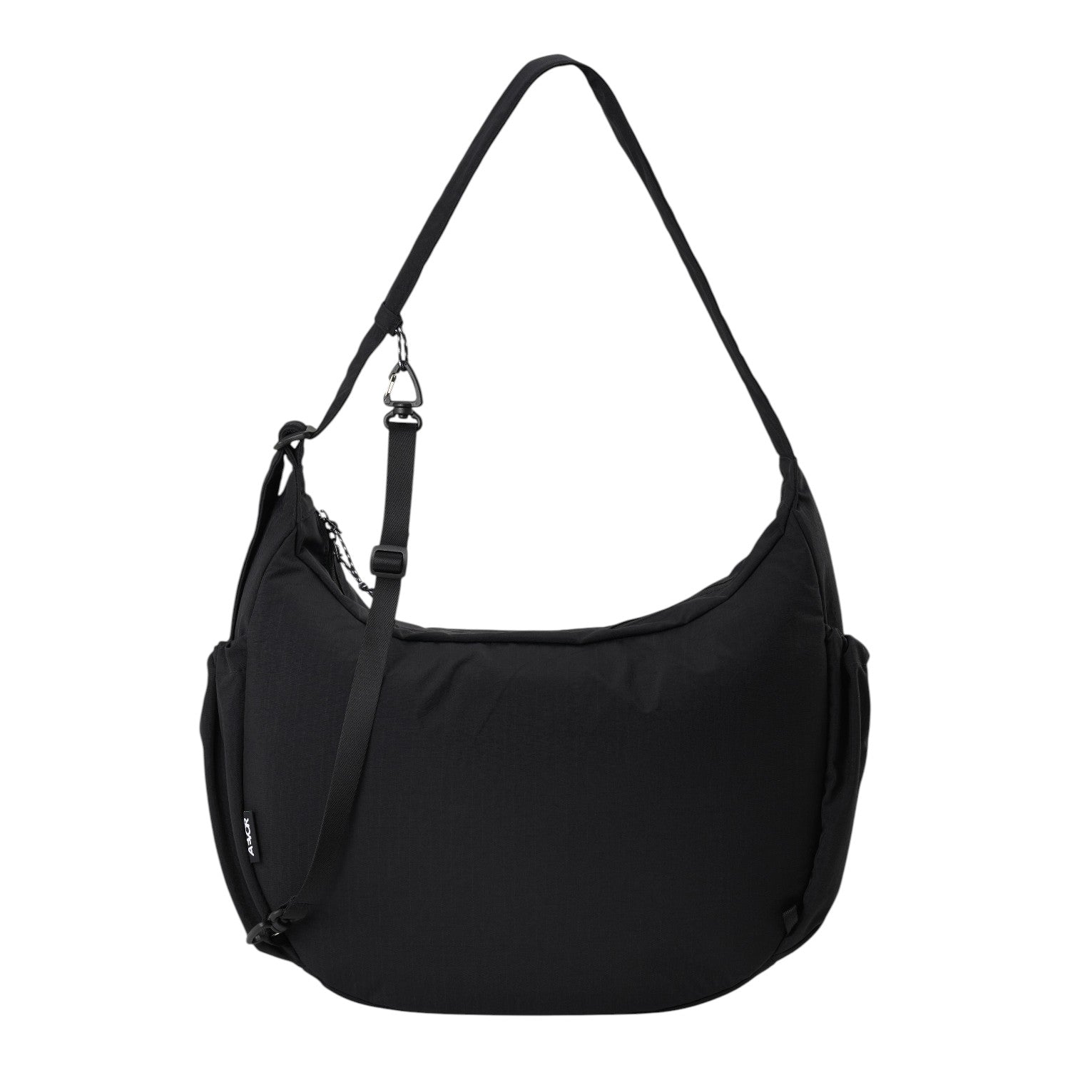 Lieblingstasche black slouchy hobo bag with adjustable shoulder strap and minimalist design