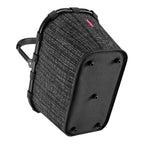 Lieblingstasche black and white textured carrybag with sturdy handles and a reinforced base.
