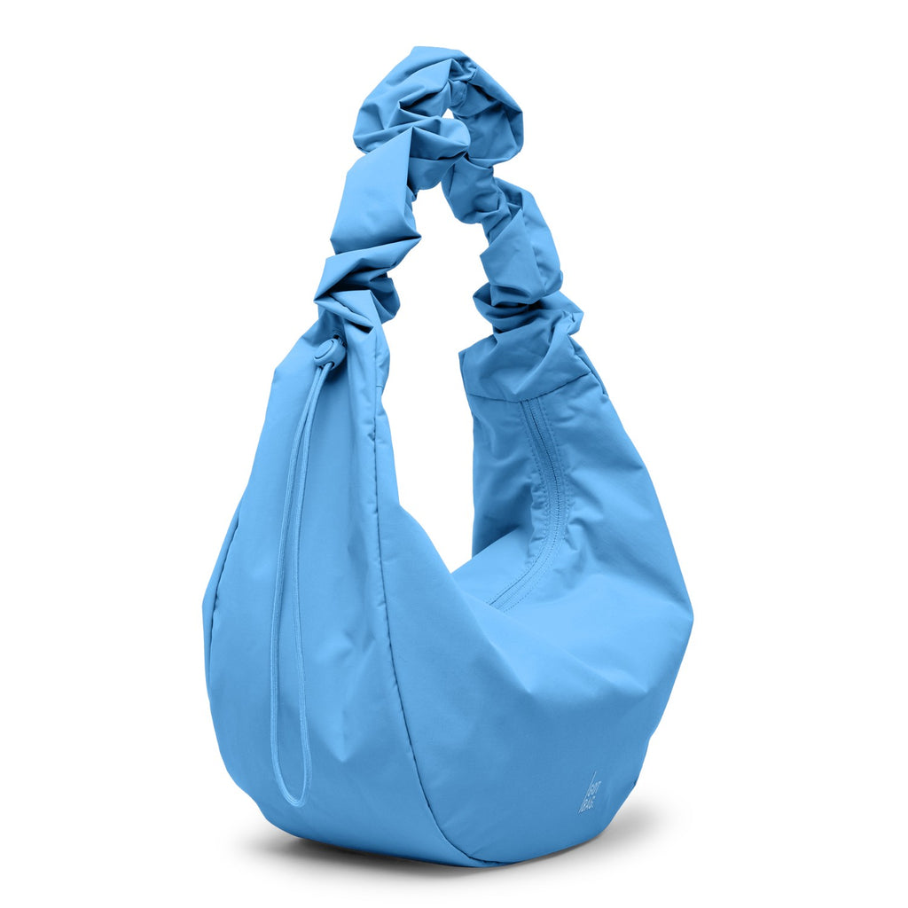Lieblingstasche large blue moon bag with ruched strap and drawstring closure