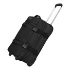 Lieblingstasche BOLONIA S black rolling travel bag with telescopic handle and buckle straps