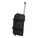 Lieblingstasche BOLONIA black fabric small rolling travel bag with extendable handle and compression straps.