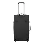 Lieblingstasche BOLONIA L black wheeled travel bag with telescopic handle and durable fabric construction.