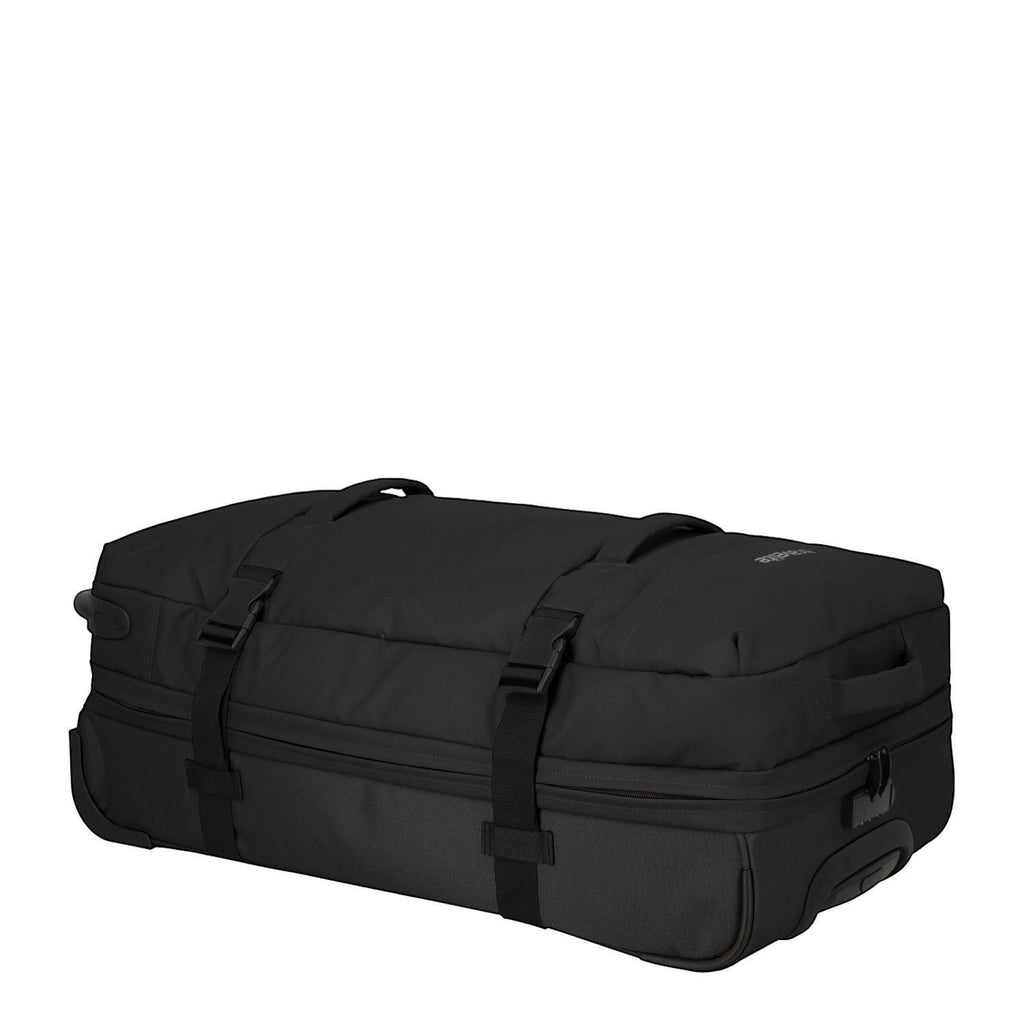 Lieblingstasche BOLONIA L black wheeled travel bag with compression straps and durable fabric.