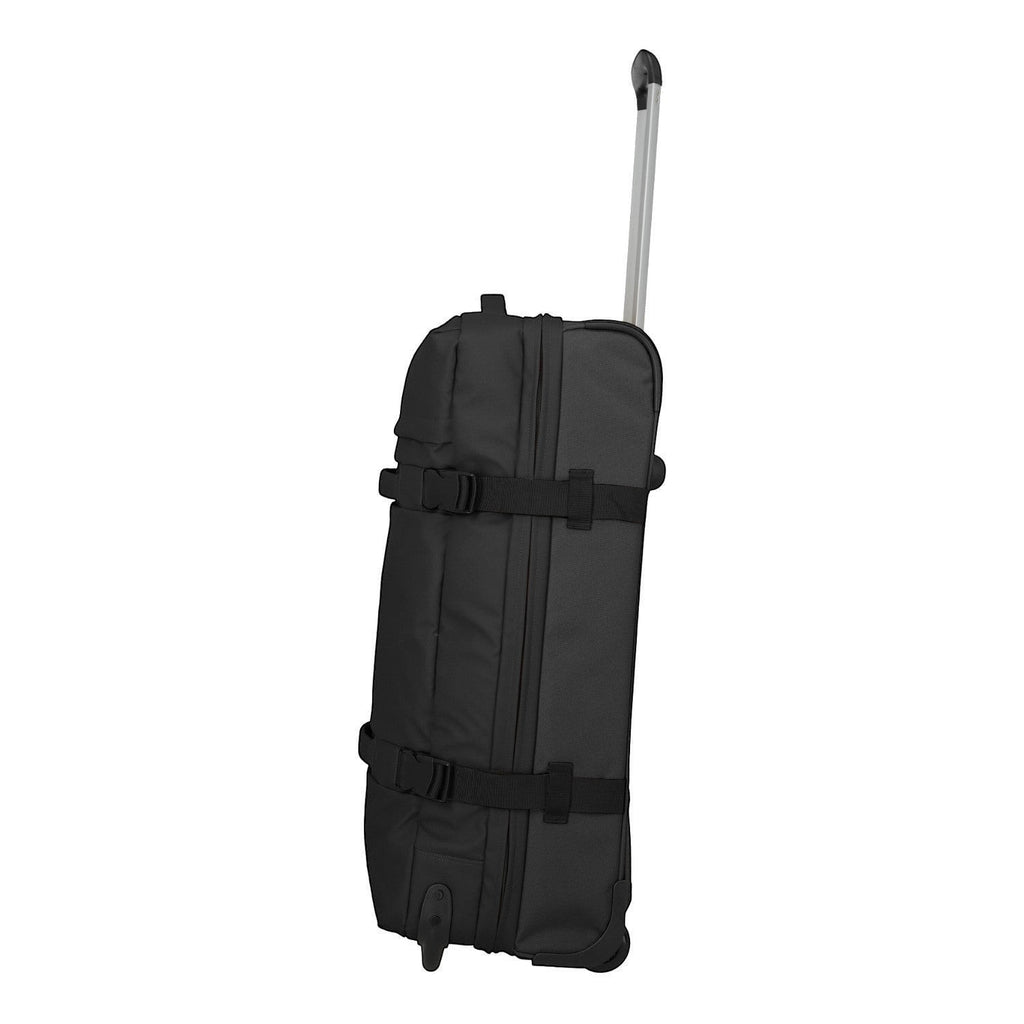 Lieblingstasche BOLONIA L black rolling travel bag with telescopic handle and compression straps.