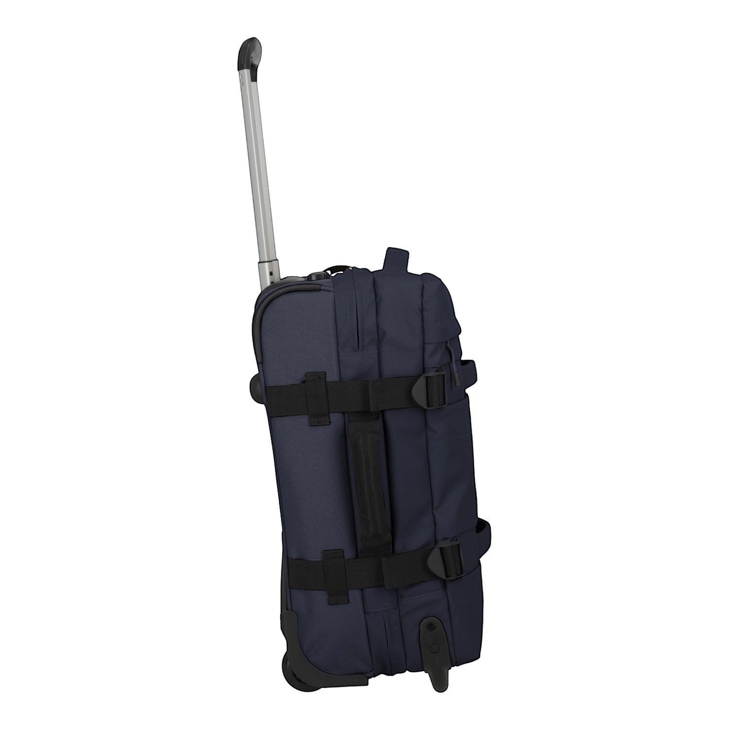 Lieblingstasche BOLONIA navy blue rolling travel bag with telescopic handle and compression straps.