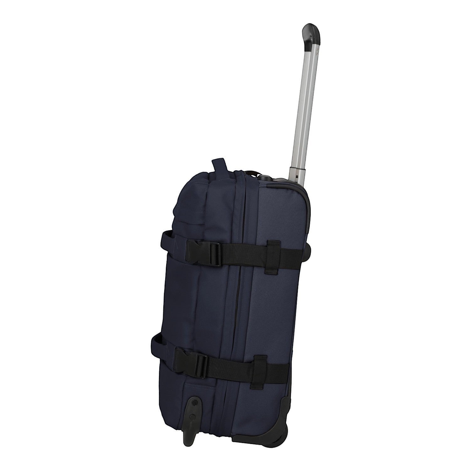 Lieblingstasche BOLONIA navy blue rolling travel bag with telescopic handle and compression straps.