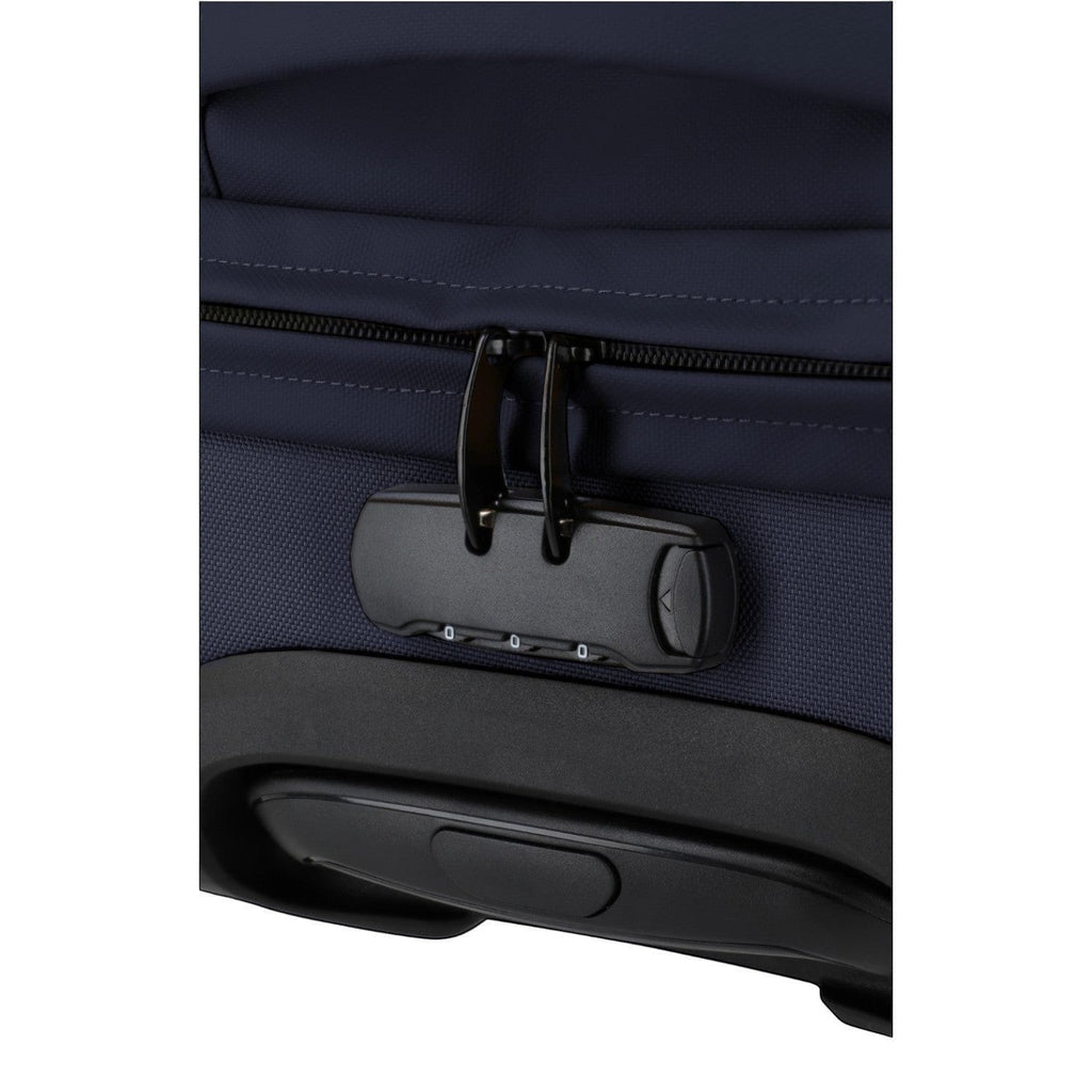 Lieblingstasche BOLONIA navy blue travel bag with integrated TSA combination lock and durable fabric.