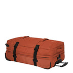 Lieblingstasche BOLONIA L orange travel bag with wheels and black straps
