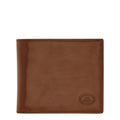 Lieblingstasche bi-fold wallet in smooth brown leather with embossed logo detail.