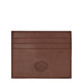 Lieblingstasche brown leather card case with multiple card slots and embossed logo