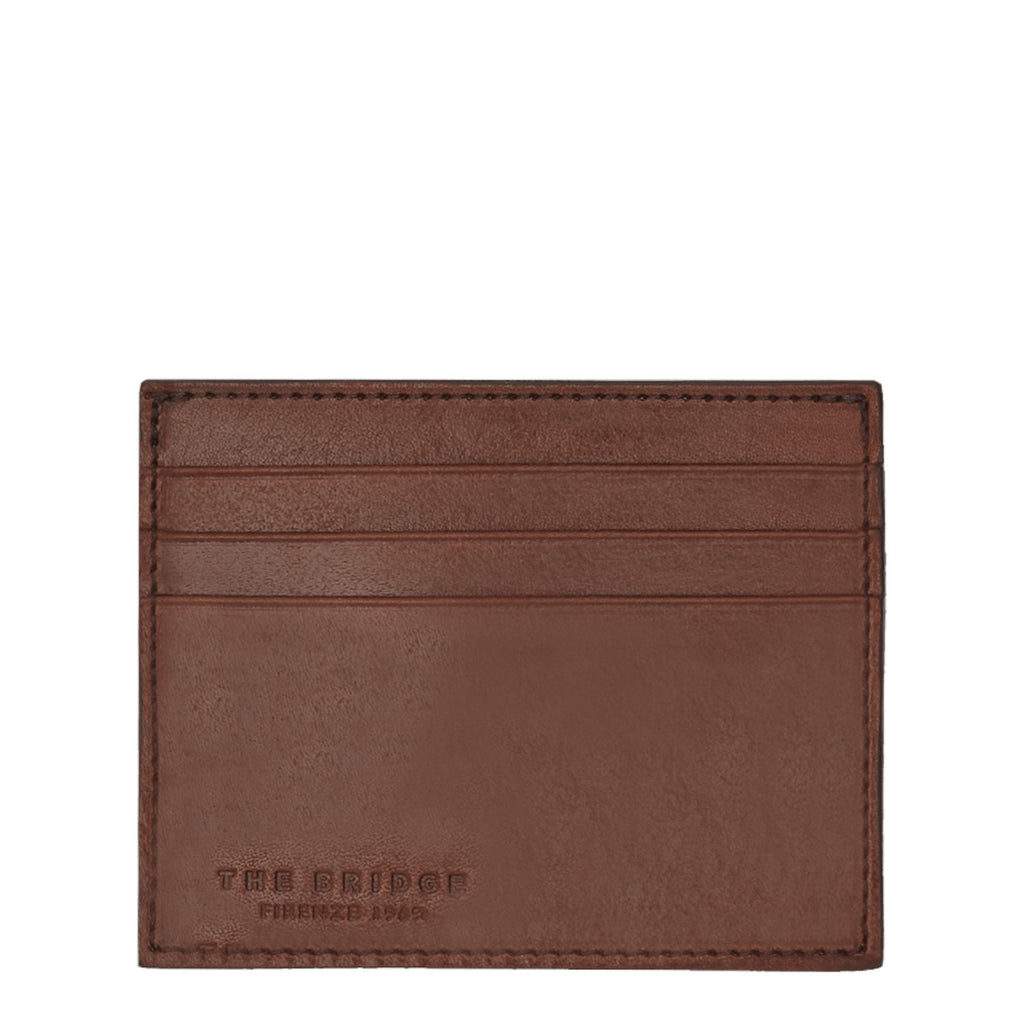 Lieblingstasche brown leather card case with multiple card slots and embossed logo.
