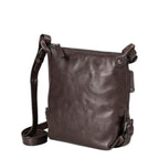 Lieblingstasche Mrs. Chocolate Cookie dark brown leather crossbody bag with adjustable strap