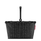 Lieblingstasche Carrybag XS black and white checkered shopping basket with black frame and handle