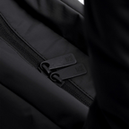 Lieblingstasche Cloud Horizon tote bag featuring black fabric and branded zipper pulls in a close-up view