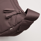 Lieblingstasche Cloud Moon Bag Small in dark mauve featuring a durable nylon fabric and matching zipper detail.